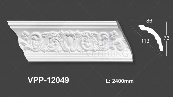 Phào trần hoa văn PU VPP-12049