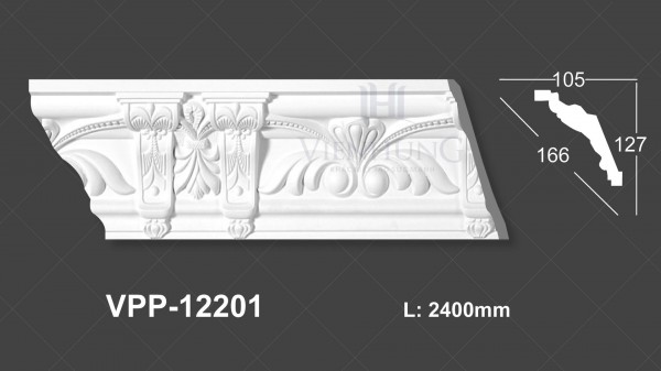 Phào trần hoa văn PU VPP-12201