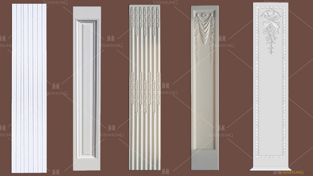 Thân ốp cột trang trí PU Viễn Hùng, phào chỉ pu viễn hùng www.vienhung.com 0962822828