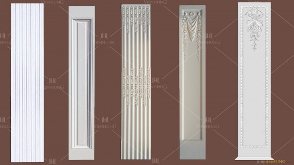 Thân ốp cột trang trí PU Viễn Hùng, phào chỉ pu viễn hùng www.vienhung.com 0962822828