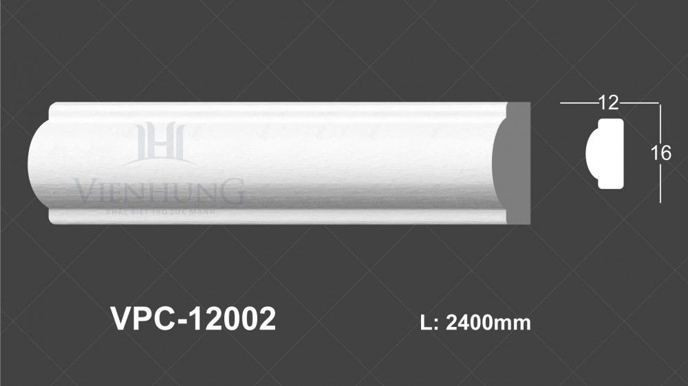 Chỉ nẹp trơn PU VPC-12002