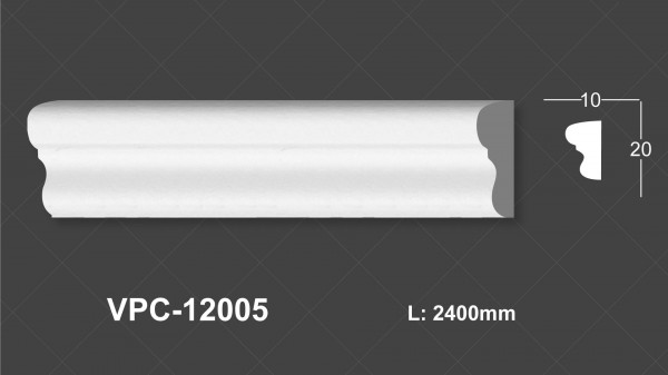 Chỉ nẹp trơn PU VPC-12005
