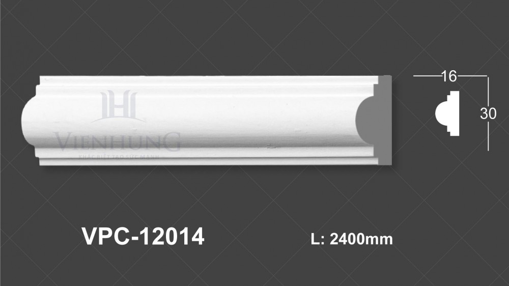 Chỉ nẹp trơn PU VPC-12014