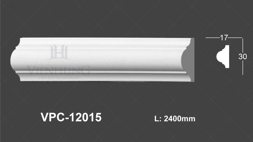 Chỉ nẹp trơn PU VPC-12015