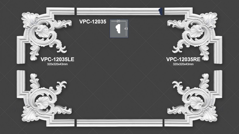 HOA VĂN TRANG TRÍ PU VPC-12035RE