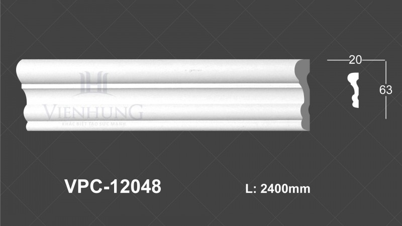 Chỉ nẹp trơn PU VPC-12048