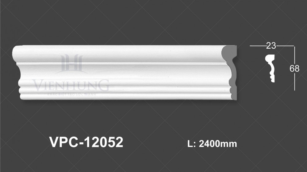 Chỉ nẹp trơn PU VPC-12052