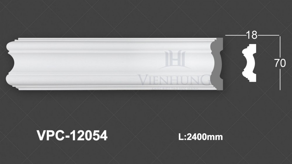 Chỉ nẹp trơn PU VPC-12054