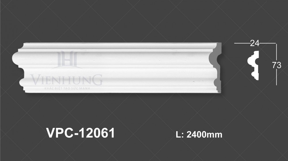 Chỉ nẹp trơn PU VPC-12061