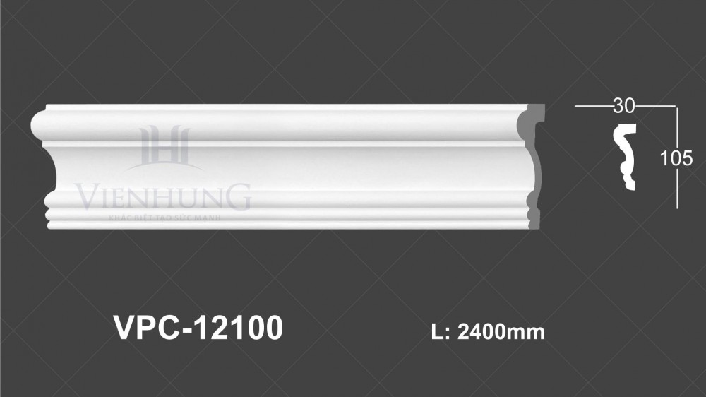 Chỉ nẹp trơn PU VPC-12100