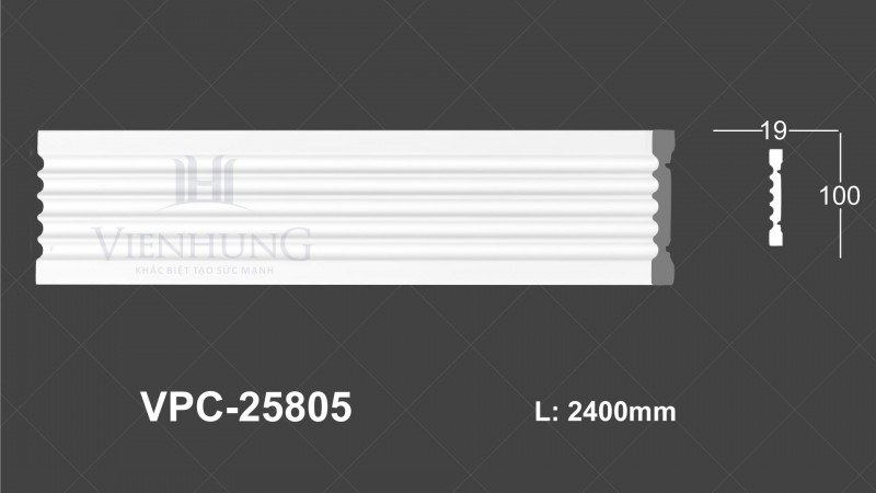 CHỈ NẸP TRƠN PU VPC-25805