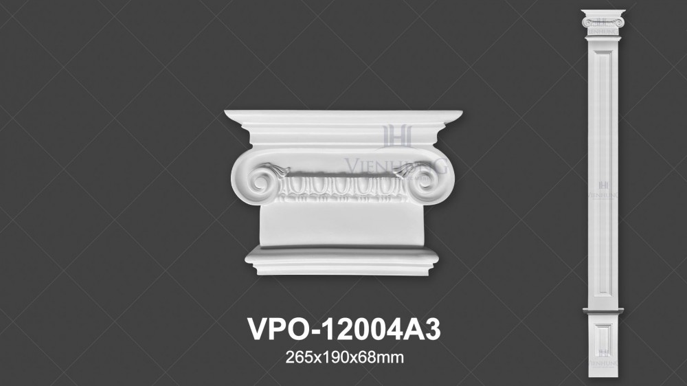 Ốp cột trang trí PU VPO-12004A3