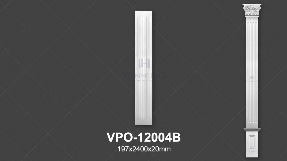 Ốp cột trang trí PU VPO-12004B