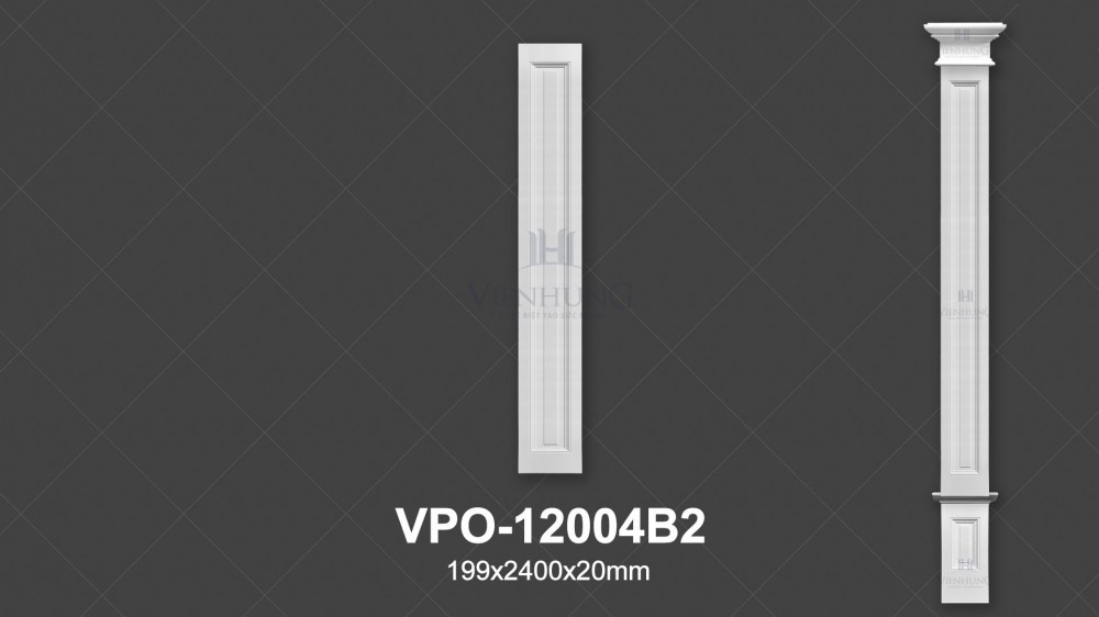 Ốp cột trang trí PU VPO-12004B2