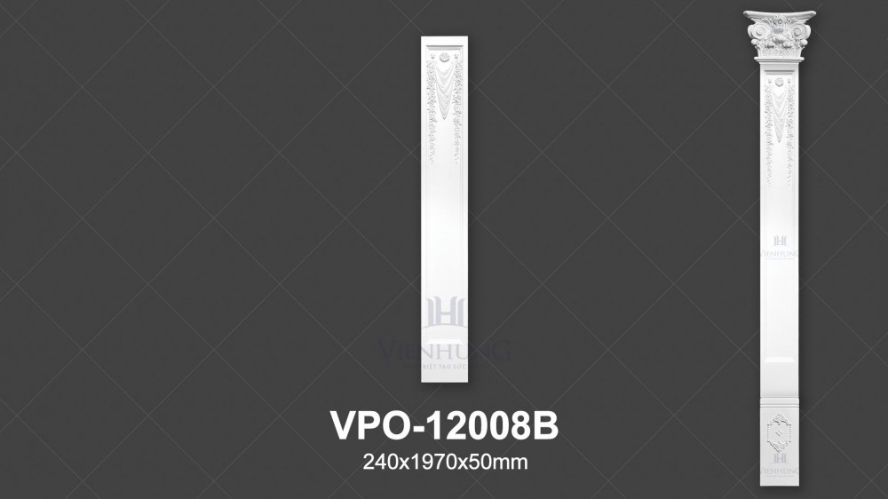 Ốp cột trang trí PU VPO-12008B