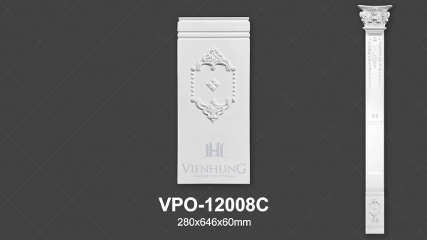 Ốp cột trang trí PU VPO-12008C