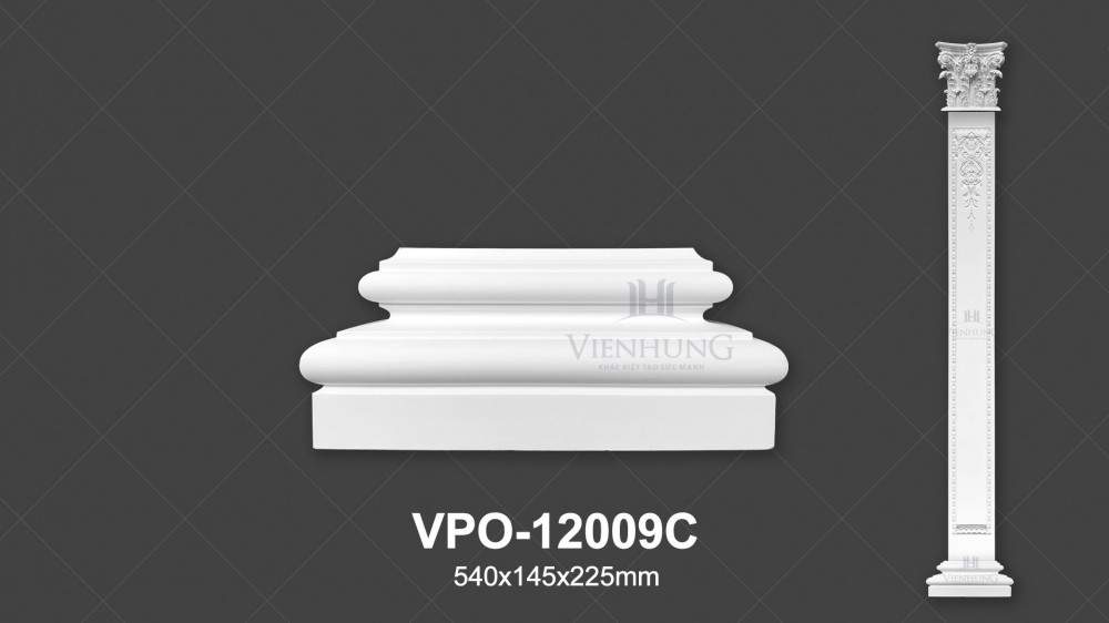 ỐP CỘT TRANG TRÍ PU VPO-12009C