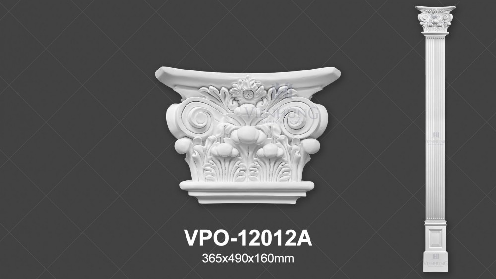 Ốp cột trang trí PU VPO-12012A