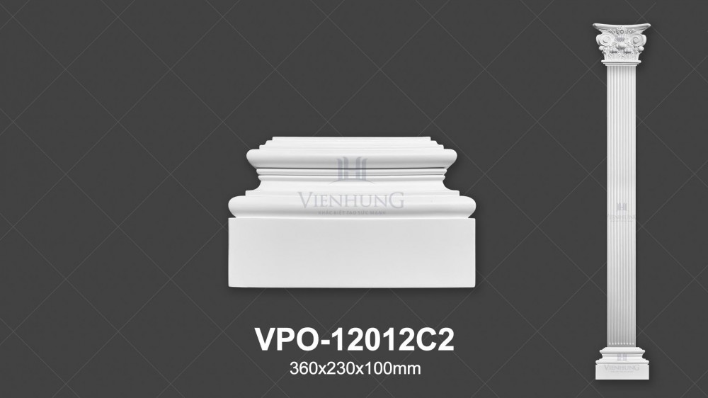 Ốp cột trang trí PU VPO-12012C2
