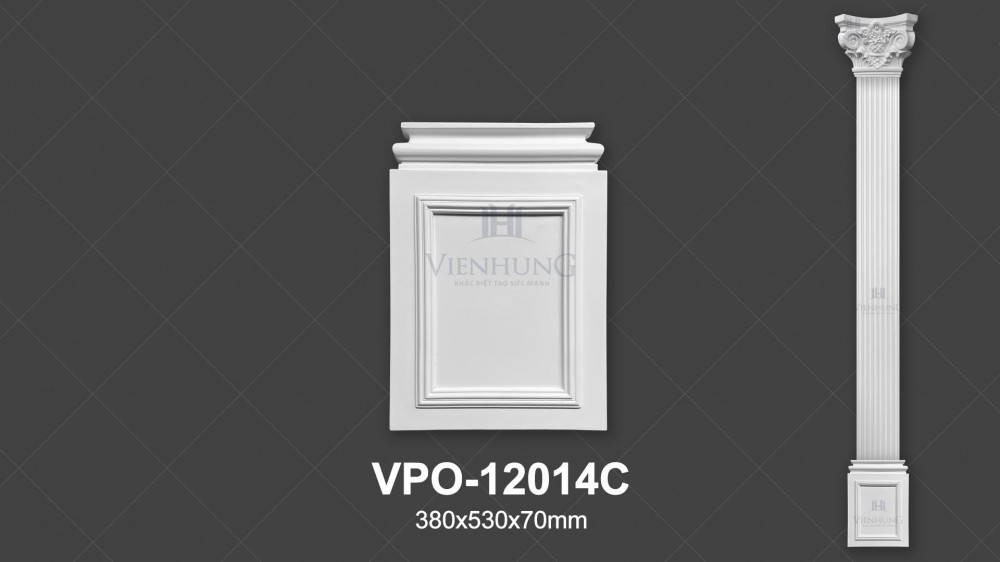 Ốp cột trang trí PU VPO-12014C