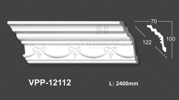 Phào trần hoa văn PU VPP-12112