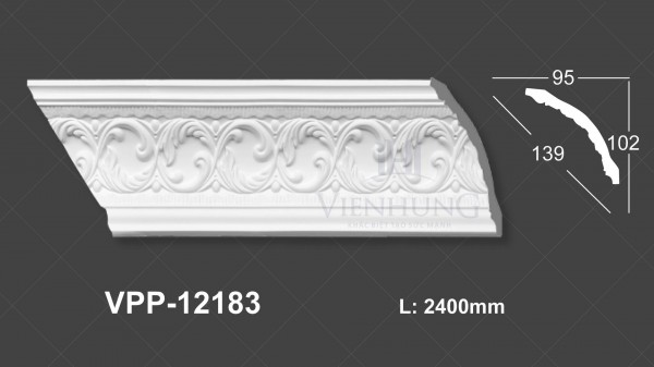 Phào trần hoa văn PU VPP-12183