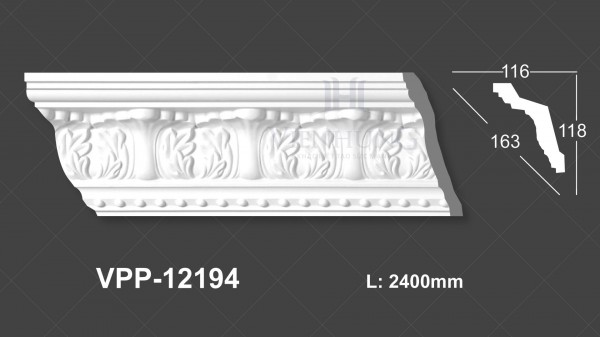 Phào trần hoa văn PU VPP-12194