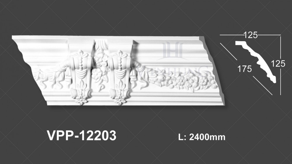 Phào trần hoa văn PU VPP-12203