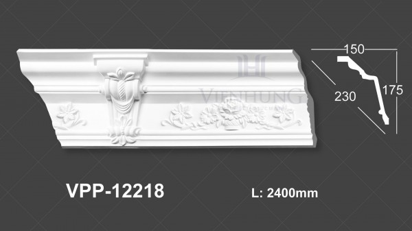 Phào trần hoa văn PU VPP-12218