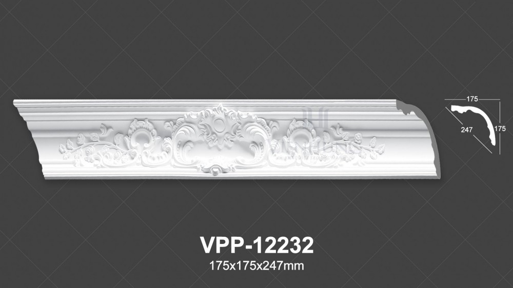 Phào trần hoa văn PU VPP-12232
