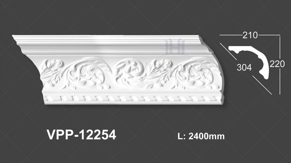 Phào trần hoa văn PU VPP-12254