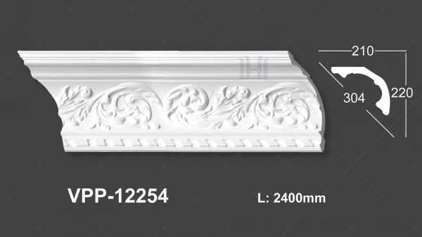 Phào trần hoa văn PU VPP-12254