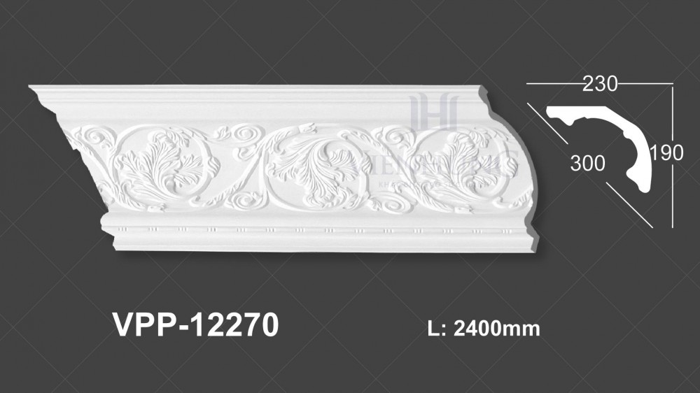 Phào trần hoa văn PU VPP-12270