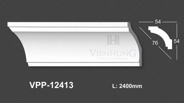 Phào trần trơn PU VPP-12413