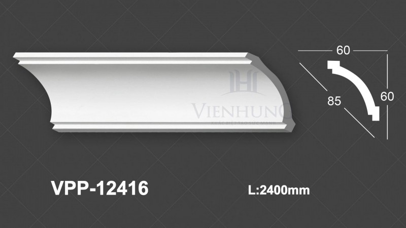 Phào trần trơn PU VPP-12416