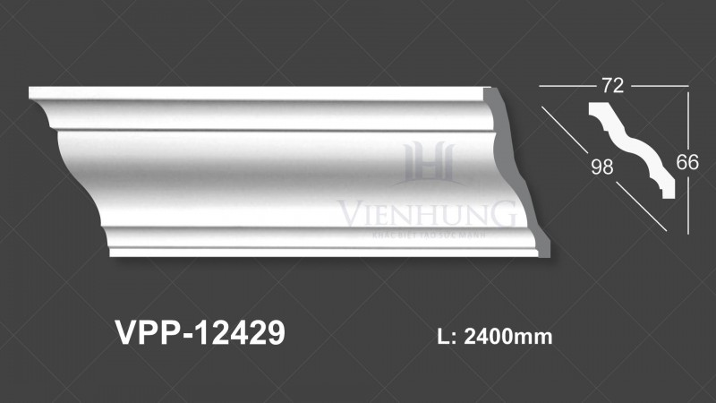 Phào trần trơn PU VPP-12429