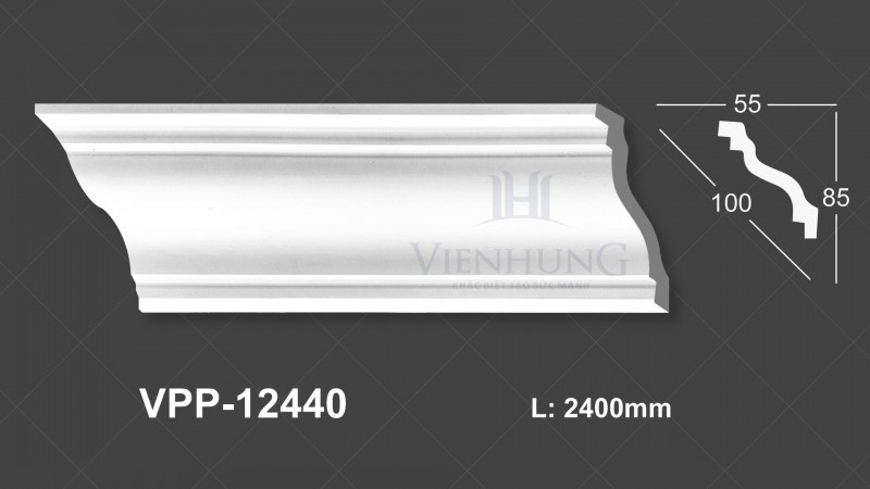Phào trần trơn PU VPP-12440