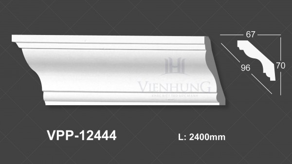 Phào trần trơn PU VPP-12444