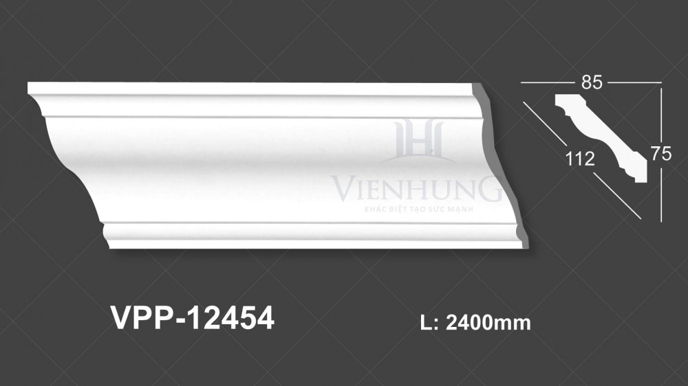 Phào trần trơn PU VPP-12454
