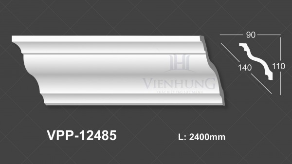 Phào trần trơn PU VPP-12485
