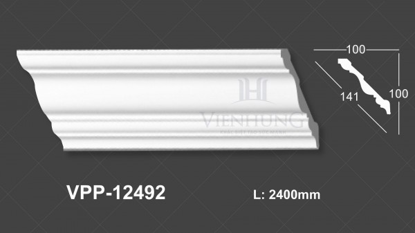 Phào trần trơn PU VPP-12492