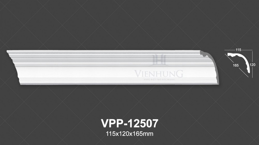 Phào trần trơn PU VPP-12507