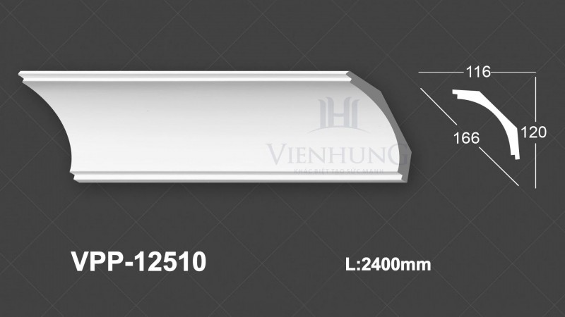 Phào trần trơn PU VPP-12510