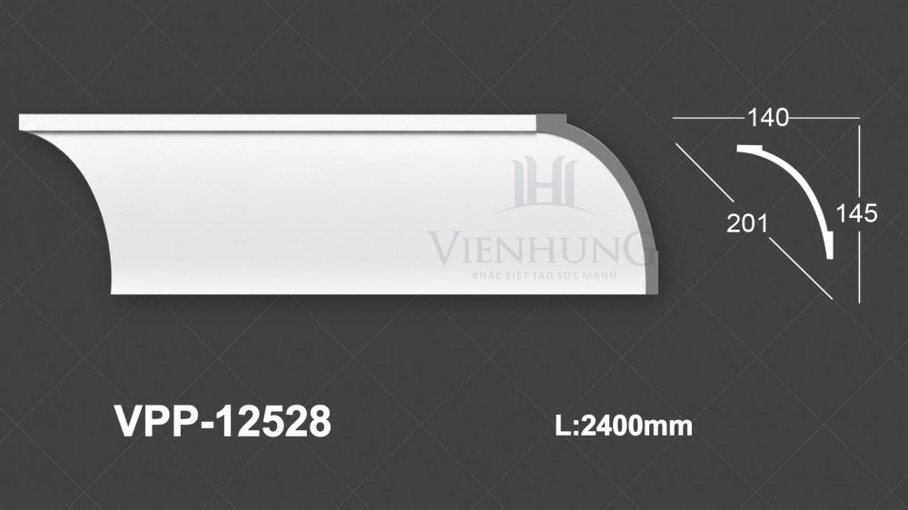 Phào trần trơn PU VPP-12528