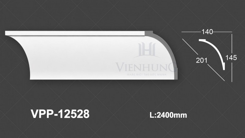 Phào trần trơn PU VPP-12528