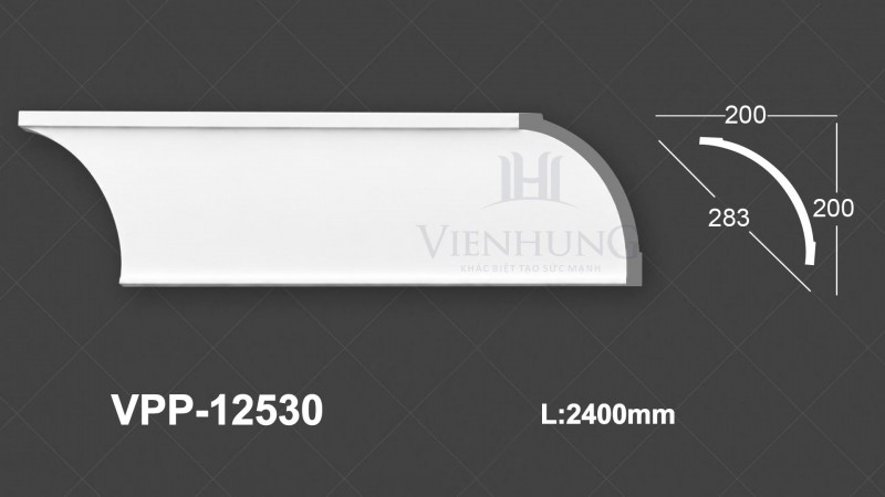 Phào trần trơn PU VPP-12530