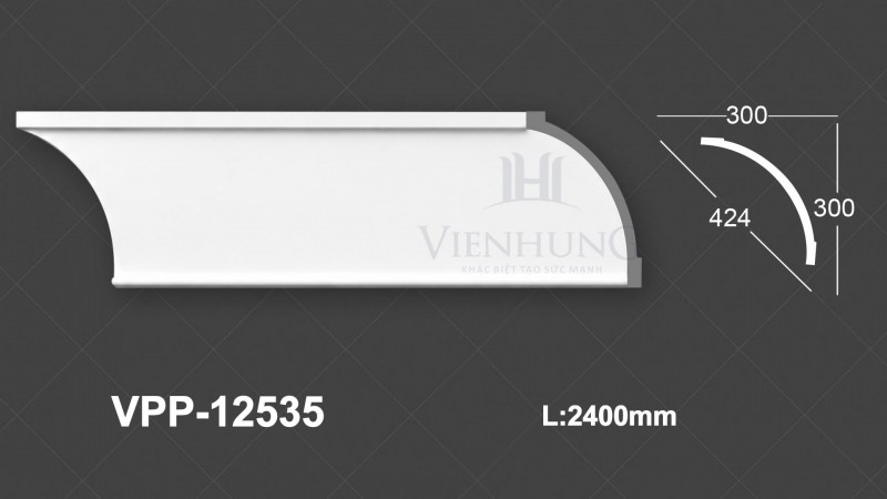 Phào trần trơn PU VPP-12535