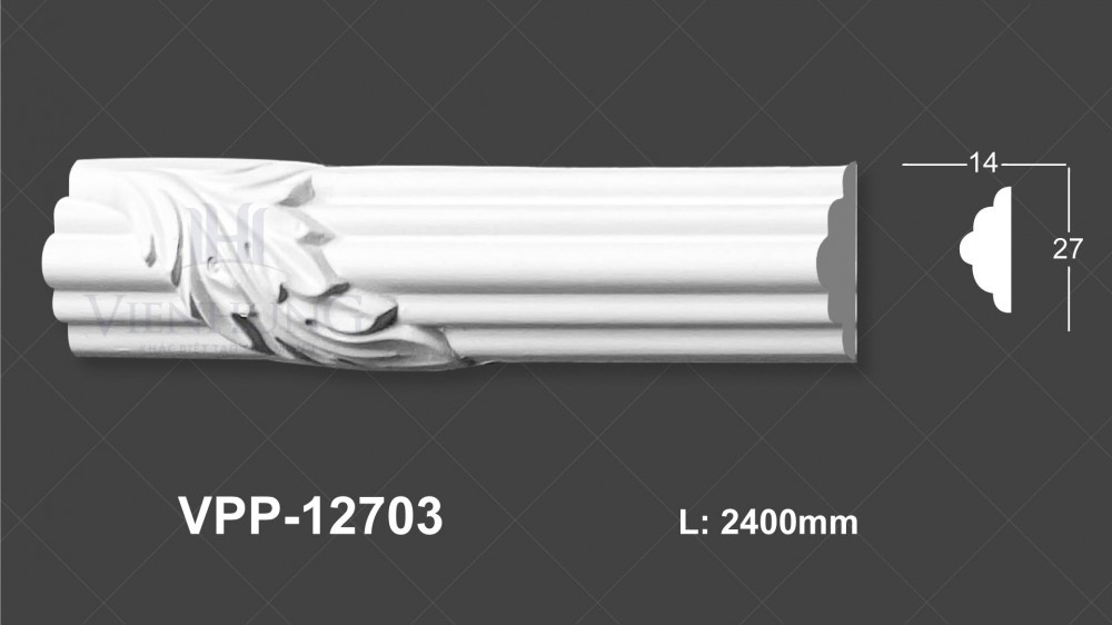 Chỉ nẹp hoa văn PU VPP-12703