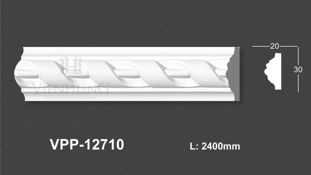 Chỉ nẹp hoa văn PU VPP-12710