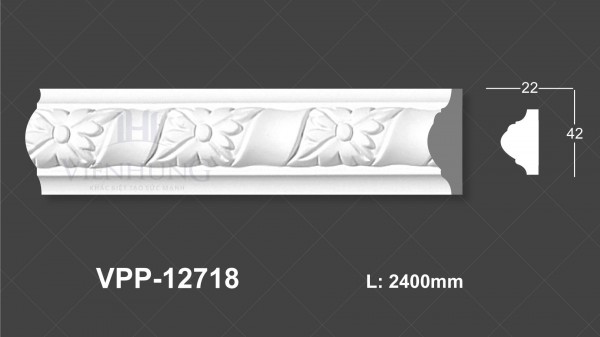 Chỉ nẹp hoa văn PU VPP-12718